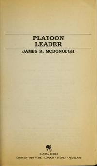 PLATOON LEADER by James R. Mcdonough - March 1986