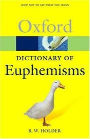 image of A Dictionary of Euphemisms: How Not To Say What You Mean (Oxford Quick Reference)