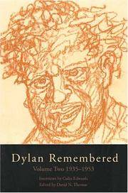cover of Dylan Remembered: Volume Two 1935-1953