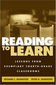 Reading to Learn: Lessons from Exemplary Fourth-Grade Classrooms