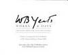 W. B. Yeats, Works &amp; Days: Treasures from the Yeats Collection de National Library Of Ireland - 2006-01