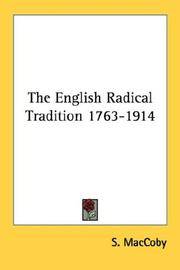 The English Radical Tradition 1763-1914