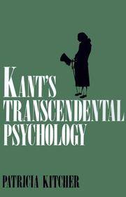KANTÕS TRANSCENDENTAL PSYCHOLOGY