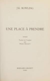 une place à prendre