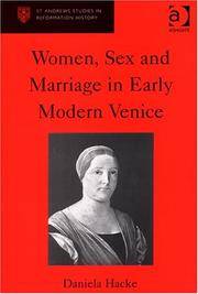 Women, Sex and Marriage In Early Modern Venice