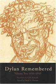 cover of Dylan Remembered: Volume Two 1935?1953 (2)