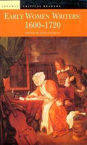 Early Women Writers: 1600 - 1720 (Longman Critical Readers)