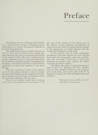 Current Therapy 1978