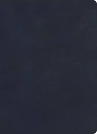 cover of Holy Bible: KJV Single-column Wide-margin Bible, Navy Leathertouch