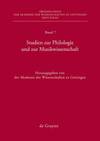 Studien zur Philologie und zur Musikwissenschaft
