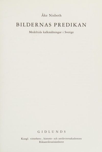 BILDERNAS PREDIKAN. Medeltida kalkmålningar i…