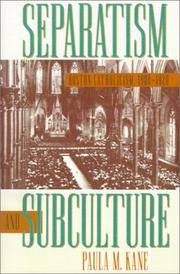 Separatism and Subculture: Boston Catholicism, 1900-1920