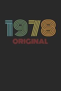 Vintage 1978 Original: Retro Notizbuch - A5 (6x9), 120 Seiten, liniert - Geburtstag 70er 70's...