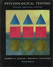Psychological Testing: Principles, Applications, and Issues