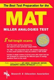 MAT -- The Best Test Preparation for the Miller Analogies Test (Miller Analogies Test (MAT)...