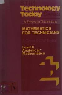 Mathematics for Technicians Level II Analytical Mathematics