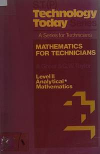 Mathematics for Technicians: Analytical Mathematics Level 2