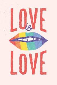 Love Is Love: Graph Paper Notebook, 6x9 Inch, 120 pages