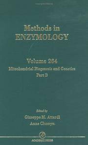 Methods in Enzymology (Volume 264): Mitochondrial Biogenesis and Genetics, Part B