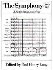 image of The Symphony 1800-1900: A Norton Music Anthology