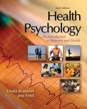 cover of Health Psychology : An Introduction to Behavior and Health
