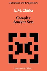 Complex Analytic Sets