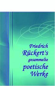 cover of Friedrich Rückert's gesammelte poetische Werke: Band X (German Edition)