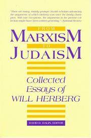 image of From Marxism to Judaism: The Collected Essays of Will Herberg (Masterworks of Modern Jewish Writing)