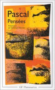 Pensees (GF PHILOSOPHIE) (French Edition)