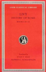 image of Livy: History of Rome, Volume XII, Books 40-42. (Loeb Classical Library No. 332)