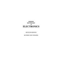 cover of Modern Dictionary of Electronics