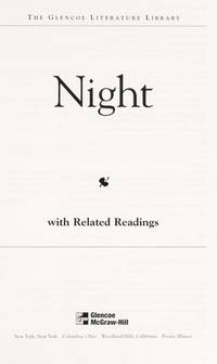 cover of Night: With Related Readings (Glencoe Literature Library)