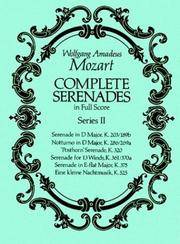 Complete Serenades In Full Score, Series II