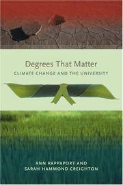 Degrees That Matter: Climate Change and the University