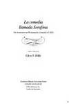 LA COMEDIA LLAMADA SERAFINA: AN ANONYMOUS HUMANISTIC COMEDY OF 1521