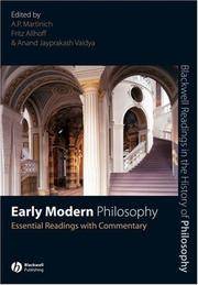 Early Modern Philosophy: Essential Readings with Commentary (Blackwell Readings in the History of...
