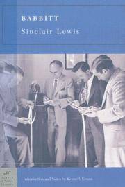 Babbitt by Sinclair & Kenneth Krauss Lewis - Paperback - 2005 - from Becker's Books (SKU: 127748)