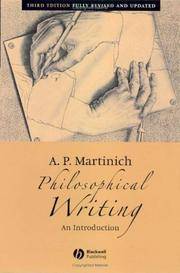 cover of Philosophical Writing: An Introduction