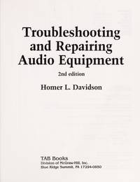 Troubleshooting and Repairing Audio Equipment