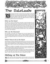 The Dalelands (AD&D/Forgotten Realms Accessory FRS1)
