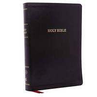 KJV, Deluxe Reference Bible, Super Giant Print, Leathersoft, Black, Indexed, Red Letter Edition,...