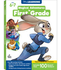 Disney Learning Magical Adventures in 1st Grade Workbooks All Subjects, Math, Phonics, Sight...