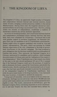 Libya; a Modern History