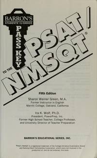 Pass Key to the PSAT/NMSQT (Barron's Pass Key to the Psat/Nmsqt)