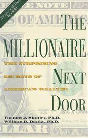 image of The Millionaire Next Door: The Surprising Secrets of America's Wealthy