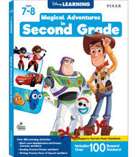 Disney Learning Magical Adventures in 2nd Grade Workbooks All Subjects, Math, Reading...
