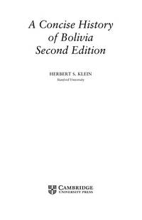 image of A Concise History of Bolivia (Cambridge Concise Histories)