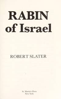 Rabin of Israel (First Printing)