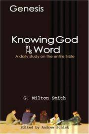 Knowing God In His Word-Genesis