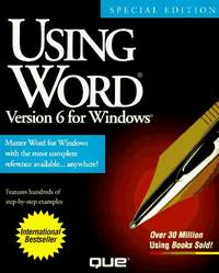 Using Word Version 6 for Windows: Special Edition